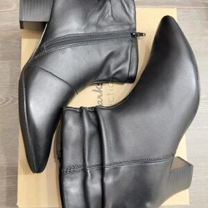 Clarks Black Heeled Boots